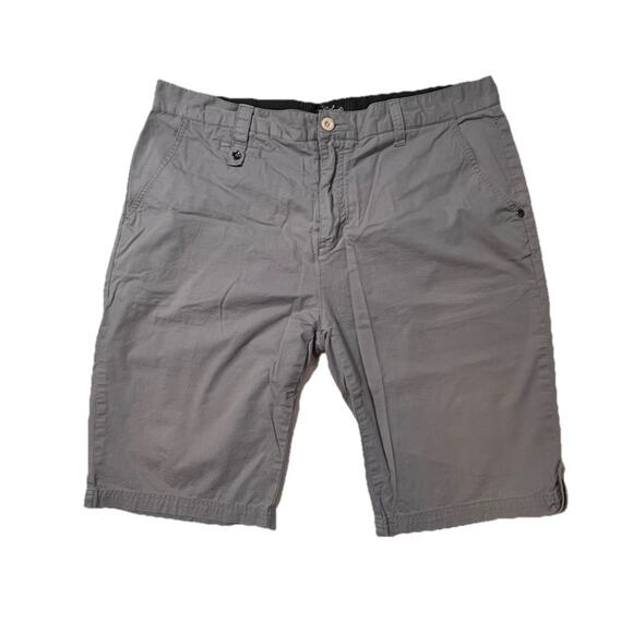 Civil Society Gray Men’s Shorts Size 38 – Casual Cotton Flat Front Summer Style - Picture 1 of 4